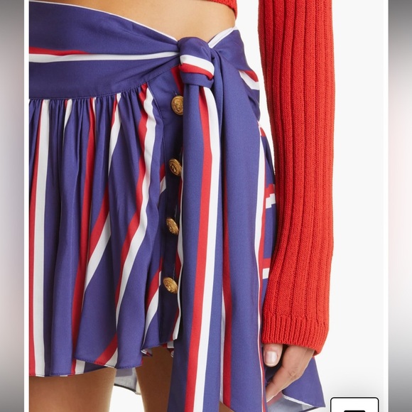balmain paris striped tie mini skirt - Picture 6 of 15